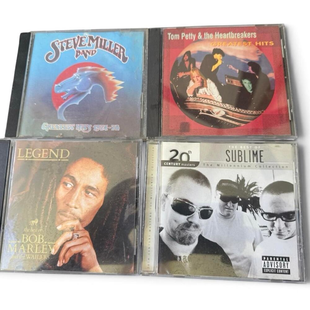 Stoner Rock & Reggae CD Bundle  Sublime • Bob Marley • Tom Petty • Steve Miller